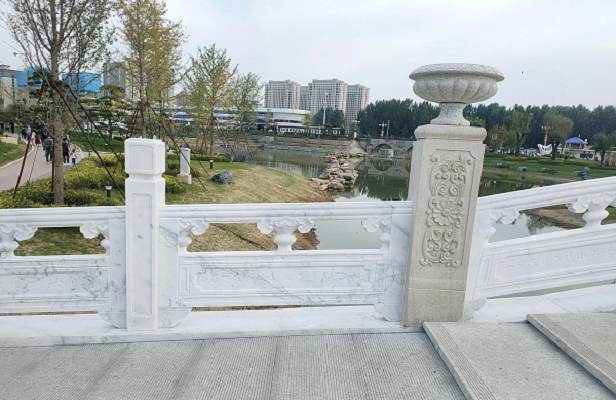 白山市大连河道石栏杆来图定制